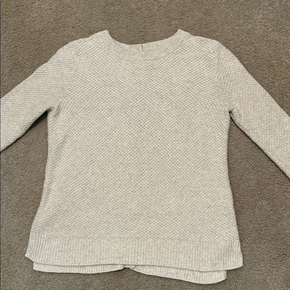 Madewell Women's Textured Cream Sweater